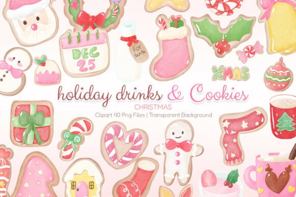 Aesthetic Christmas Cookie Drink Clipart: Designer Review
