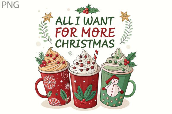 All I Want for More Christmas Coffee PNG Review