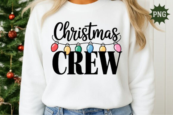 Christmas Crew Lights PNG: Festive Illustrations
