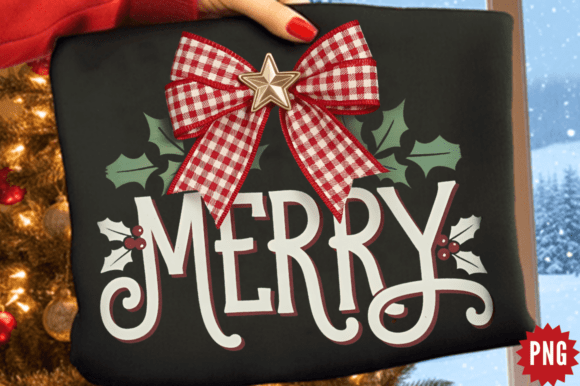 Coquette Plaid Bow Christmas PNG Review