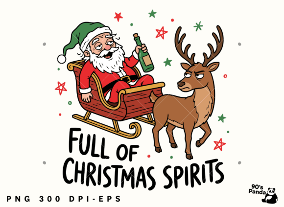 Funny Christmas Spirits Png Eps Illustrations Review