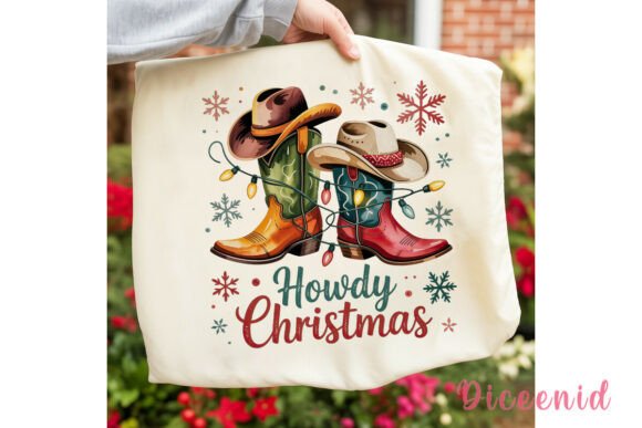 Howdy Christmas Cowboy Boots PNG Clipart Review