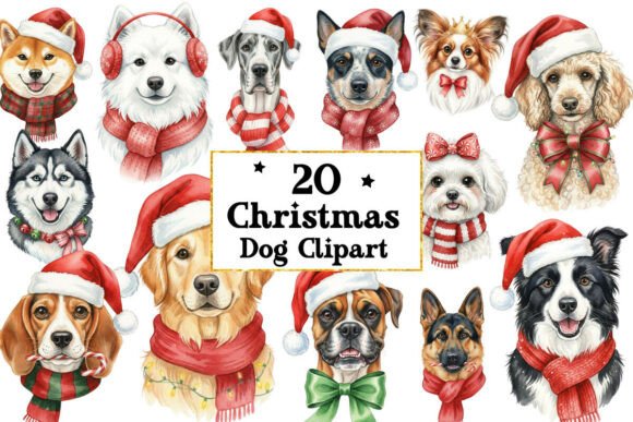 Review: Christmas Dog Watercolor Bundle Png for Embroidery