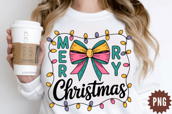 Review: Colorful Bow Merry Christmas Lights PNG Illustrations