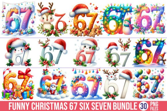 Reviewing 30- Funny Christmas 67 Six Seven Clipart