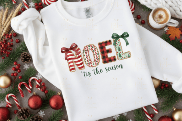 Reviewing NOEL Christmas Lettering PNG for Illustrations