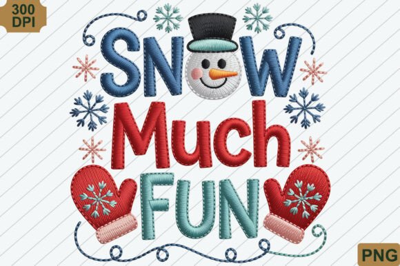Snow Much Fun PNG: Festive Illustrations
