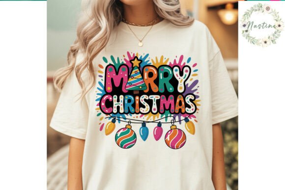 Vibrant Merry Christmas PNG Clipart & Illustrations