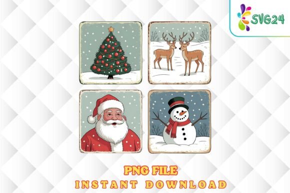 Vintage Christmas Illustrations for Festive Blogs